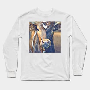 Texas Longhorn calf Long Sleeve T-Shirt
